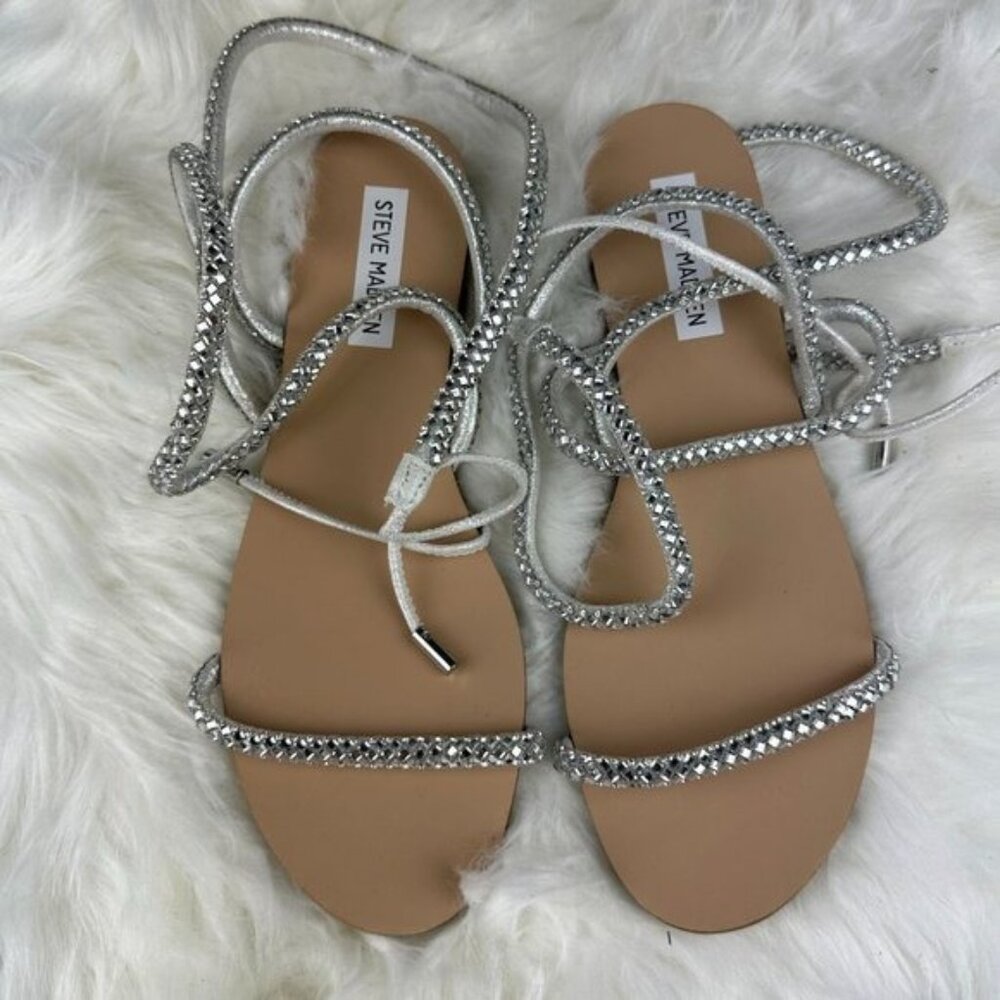 Steve Madden Tellers Sandals in Silver - Picture 2 of 4
